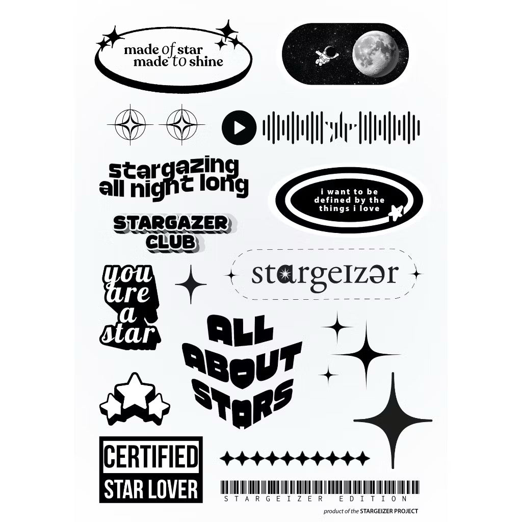 Stargeizer A5 Sticker Sheet