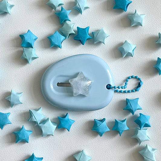 Kawaii Star Pocket Box Cutter – Mini Retractable Craft Knife Keychain