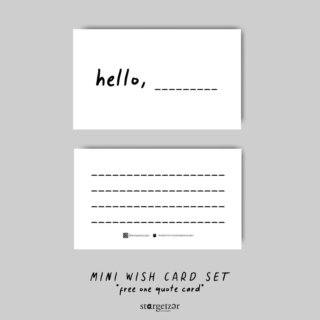 Stargeizer Mini Wish Card Set