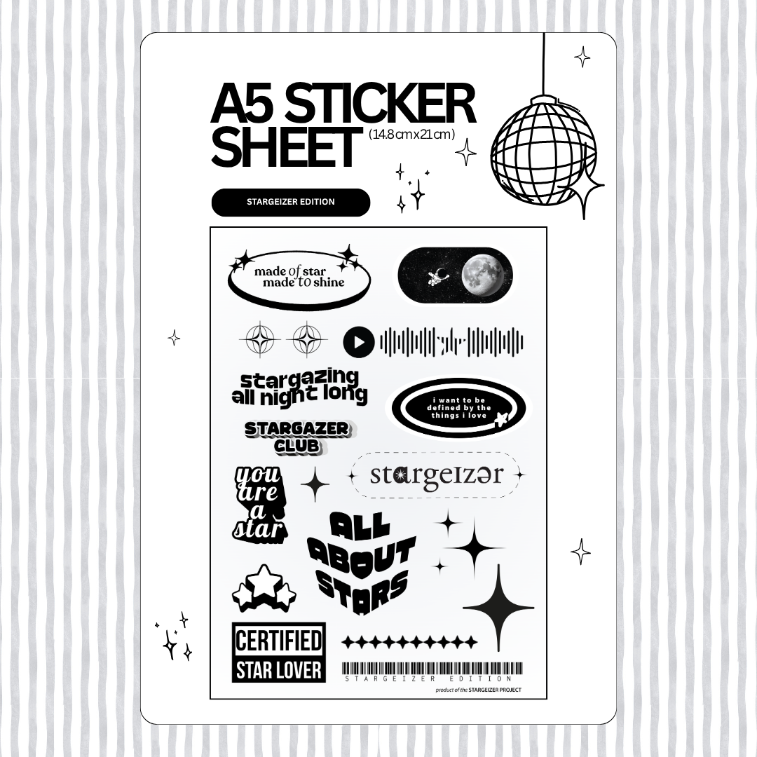 Stargeizer A5 Sticker Sheet