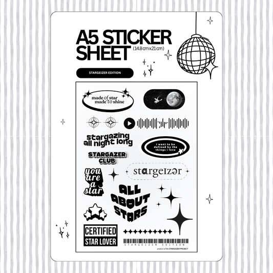 Stargeizer A5 Sticker Sheet